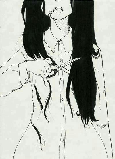 بنات حزينة رسم 1
