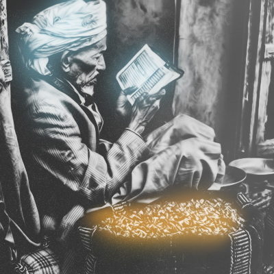شايب يقرا القران