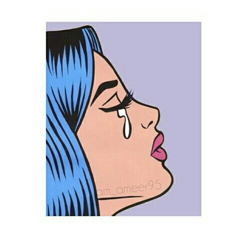 حزينة رسم