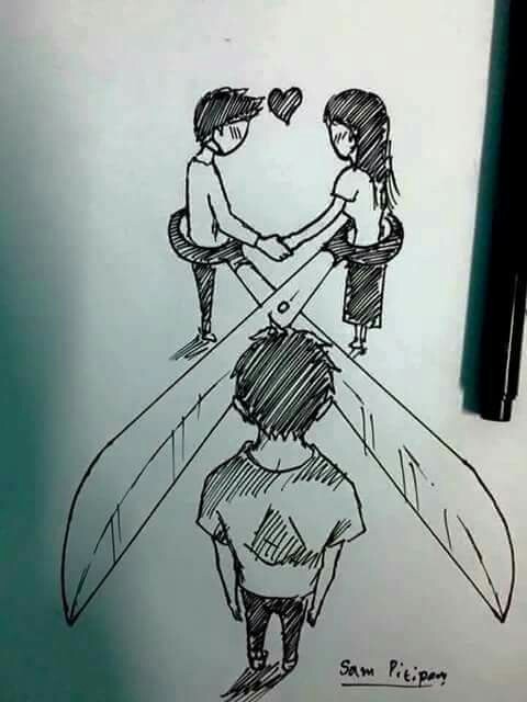 حزينة في الحب معبرة