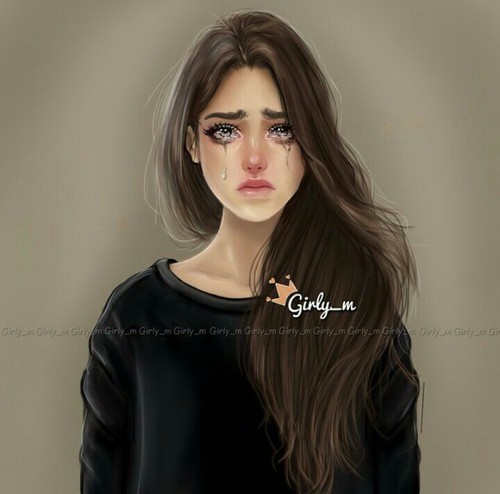 رسم حزينة