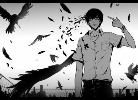 شاب انمي حزينة