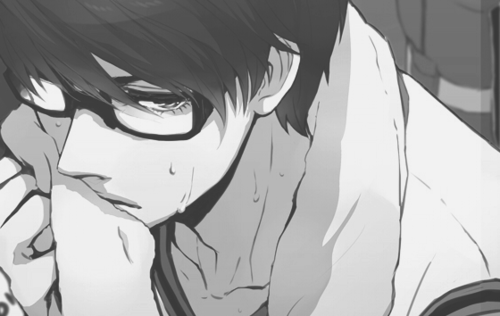 شاب انمي يبكي