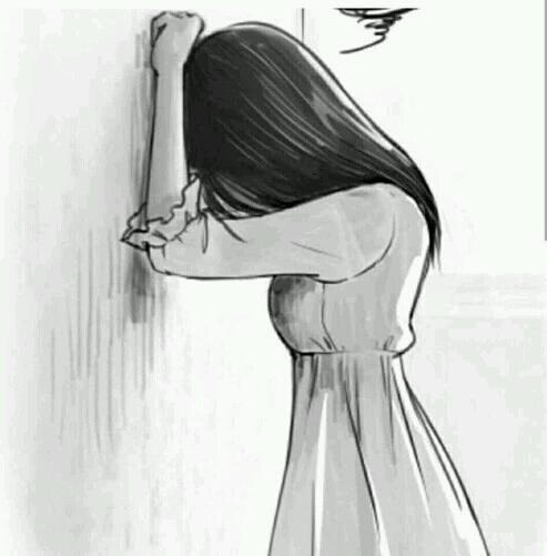 بنت رسم حزينة 3خ9