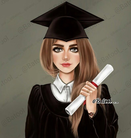 بنت تخرج كرتونية 33