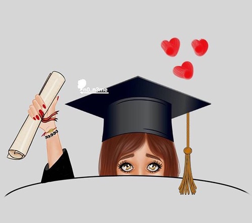 تخرج بنات كرتونية 48