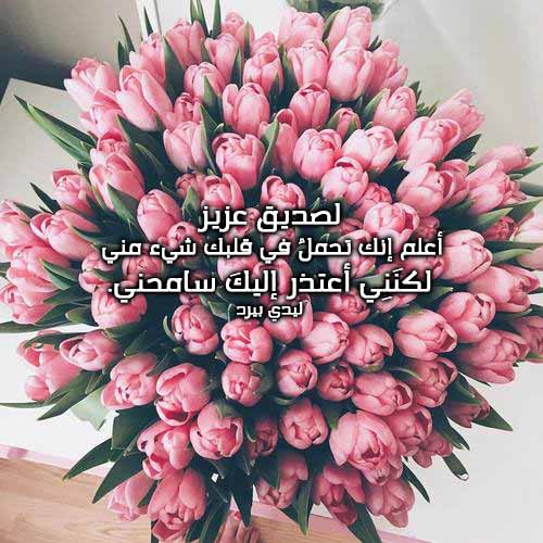 اعتذار لصديق عزيز
