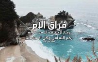 حزين عن فراق الام