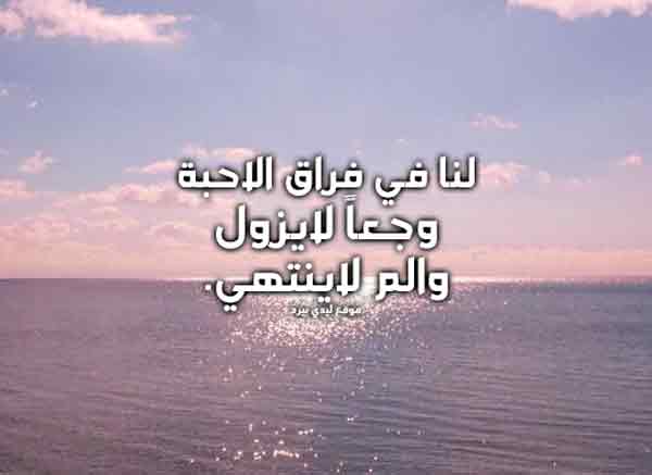 عن فراق الاحبة