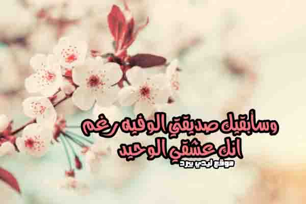 لصديقتي الغالية