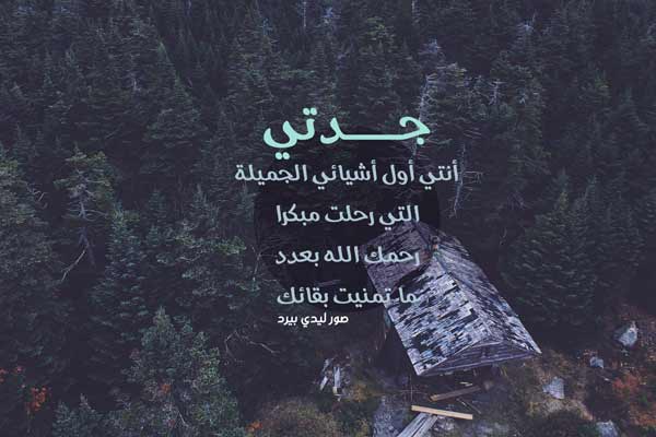 لجدتي الميتة