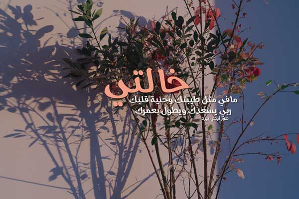 عن خالتي