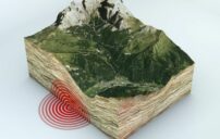 بحث عن الزلازل وأسبابها وطرق الوقاية منها 1 earthquake cracked ground city damage